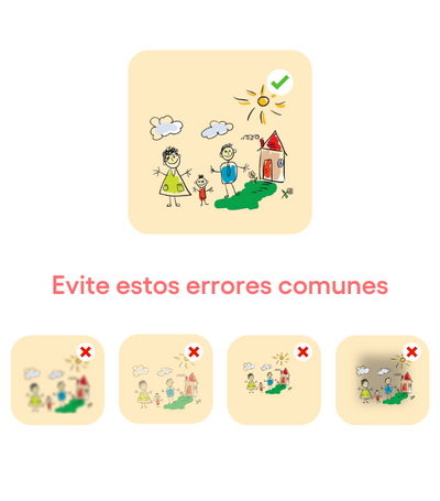 Para un resultado claro y nítido