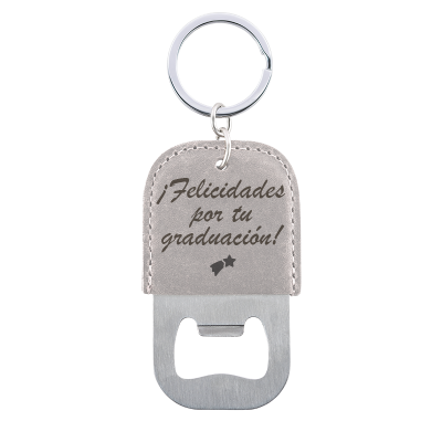 Llavero Abrebotellas Personalizado de Piel...