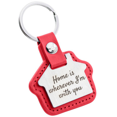 Llavero Personalizado Grabado en Forma de Casa...