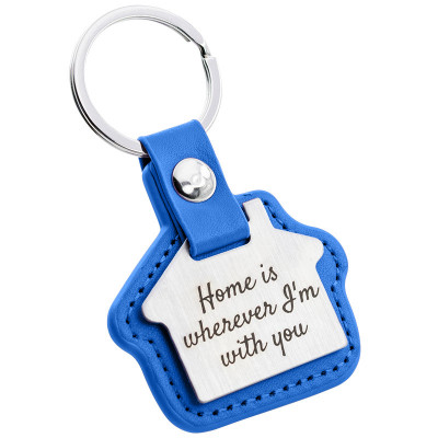 Llavero Personalizado Grabado en Forma de Casa...