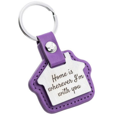 Llavero Personalizado Grabado en Forma de Casa...
