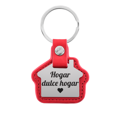 Llavero Personalizado Grabado en Forma de Casa...