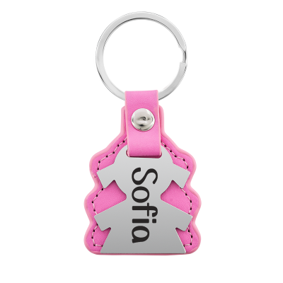 Llavero Personalizado Grabado en Forma de Niña...