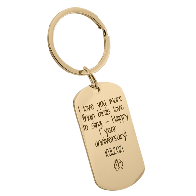 Llavero Personalizado con Placa Militar