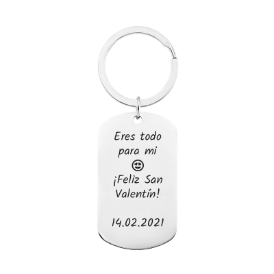 Llavero Personalizado con Placa Militar
