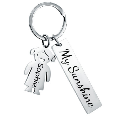 Llavero Personalizado en Forma de Rectángulo...