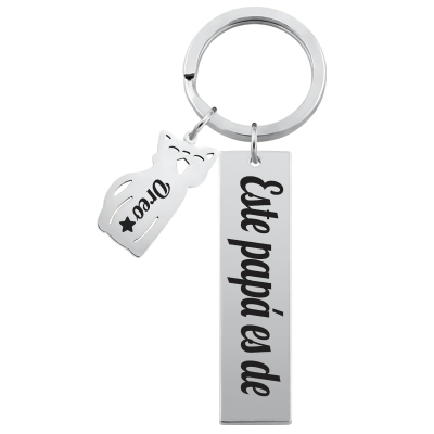 Llavero Personalizado en Forma de Rectángulo...
