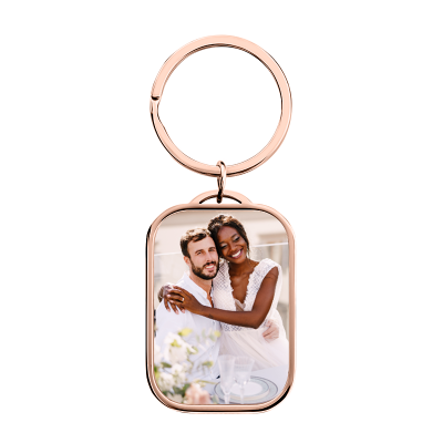 Llavero Personalizado de Lujo con Foto en Forma...