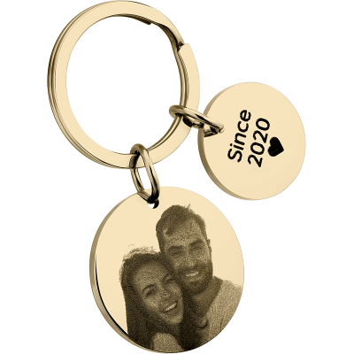 Llavero Personalizado de 2 Círculos con Foto... Llavero Personalizado de 2 Círculos con Foto...