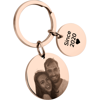 Llavero Personalizado de 2 Círculos con Foto... Llavero Personalizado de 2 Círculos con Foto...