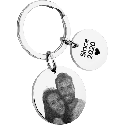 Llavero Personalizado de 2 Círculos con Foto... Llavero Personalizado de 2 Círculos con Foto...