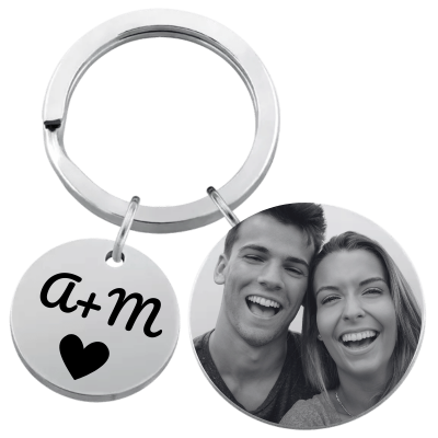 Llavero Personalizado de 2 Círculos con Foto... Llavero Personalizado de 2 Círculos con Foto...