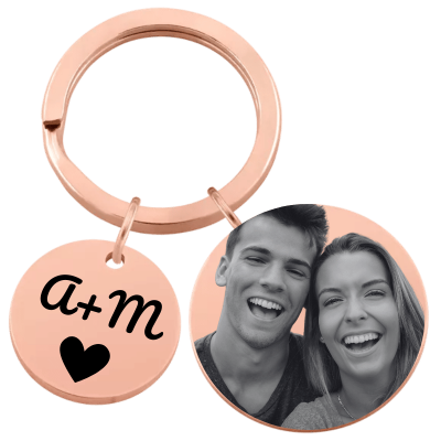 Llavero Personalizado de 2 Círculos con Foto... Llavero Personalizado de 2 Círculos con Foto...
