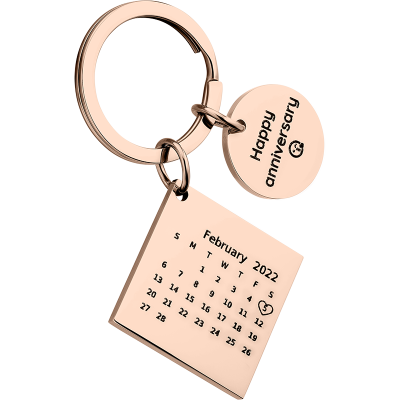 Llavero Personalizado con Calendario Cuadrado...
