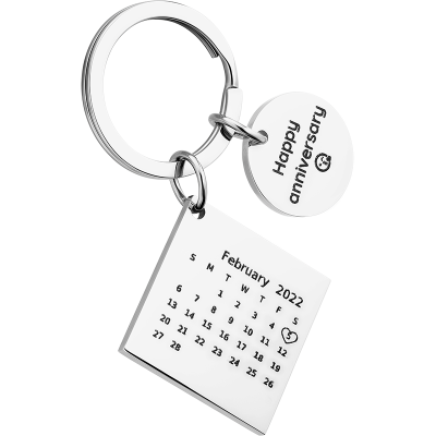 Llavero Personalizado con Calendario Cuadrado...