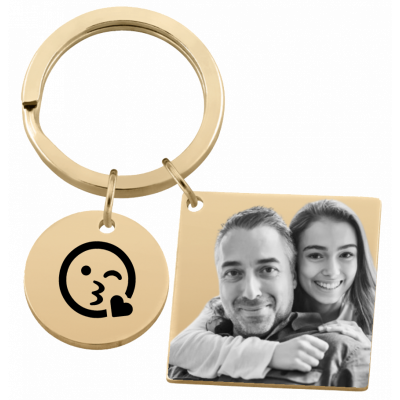 Llavero Personalizado con Foto Grabada en...