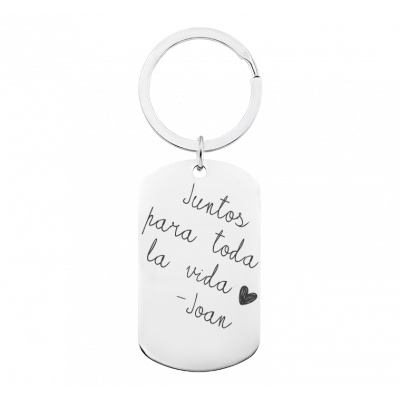 Llavero Personalizado con Placa Militar...
