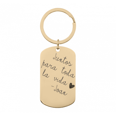 Llavero Personalizado con Placa Militar...
