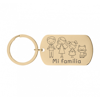 llavero con Forma de Placa Militar...