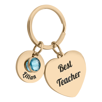Llavero Personalizado en Forma de Corazón...