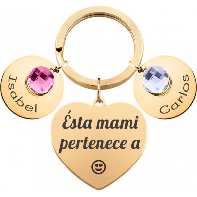 Llavero Personalizado en Forma de Corazón...