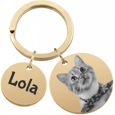 llavero con Forma de 2 Círculos Personalizado...