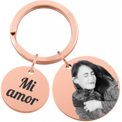 llavero con Forma de 2 Círculos Personalizado...