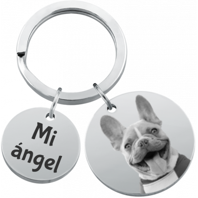 llavero con Forma de 2 Círculos Personalizado...