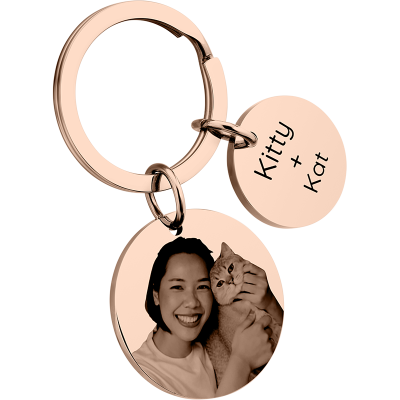 llavero con Forma de 2 Círculos Personalizado...
