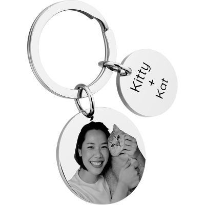llavero con Forma de 2 Círculos Personalizado...