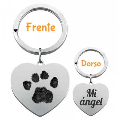 Llavero Personalizado en Forma de Corazón con...