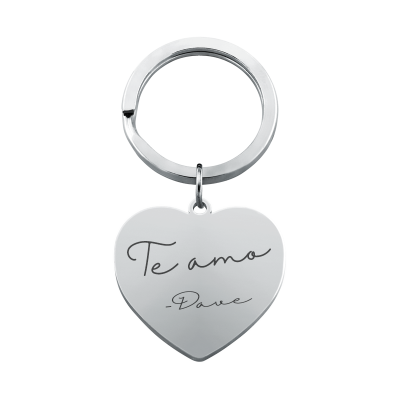 Llavero Personalizado en Forma de Corazón... Llavero Personalizado en Forma de Corazón...