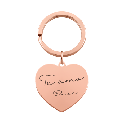 Llavero Personalizado en Forma de Corazón... Llavero Personalizado en Forma de Corazón...