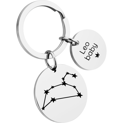 Llavero Personalizado con Forma de Círculo con...