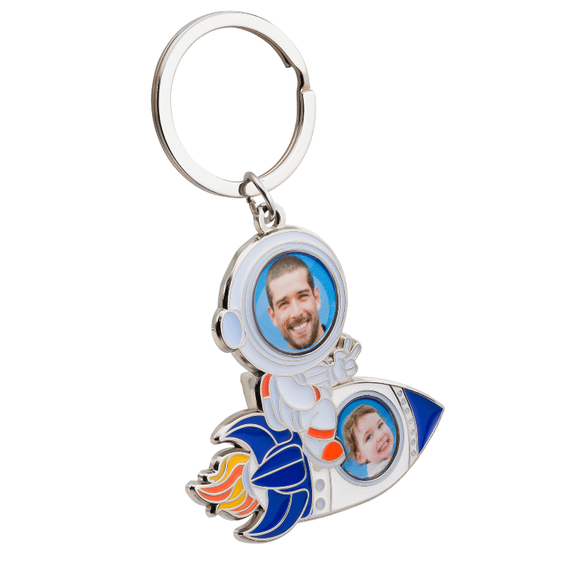 Llavero con Forma de Astronauta con Cara Personalizada