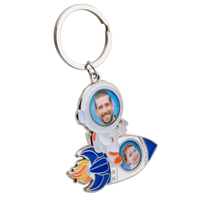 Llavero con Forma de Astronauta con Cara... Llavero con Forma de Astronauta con Cara...