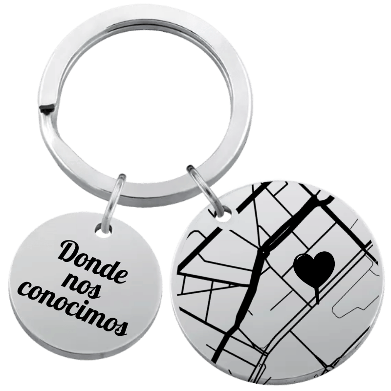 Llavero con Geomapa Personalizado