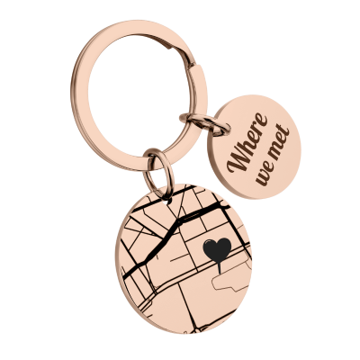 Llavero con Geomapa Personalizado