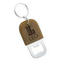 Llavero Abridor de Botellas de Cuero Personalizado con Nombre - Regalo para hombre