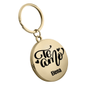 Llavero Personalizado con Medallón para Pareja, con Fotos y Grabado "Te Amo"