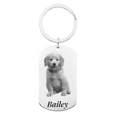 Llavero de Etiqueta para Mascota Grabado con...