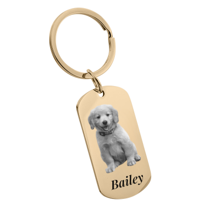 Llavero de Etiqueta para Mascota Grabado con...