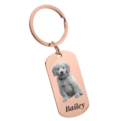 Llavero de Etiqueta para Mascota Grabado con...
